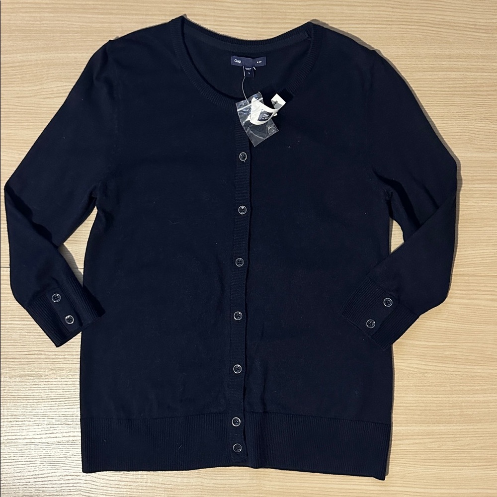 Gap Navy Blue Cardigan Sweater Small